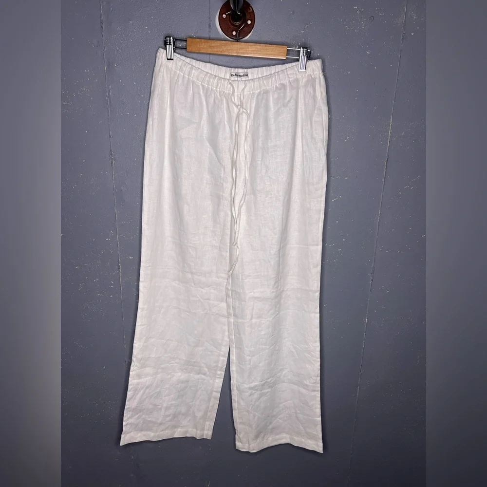 Reformation Olina Linen Pants $120 - Picture 5 of 5